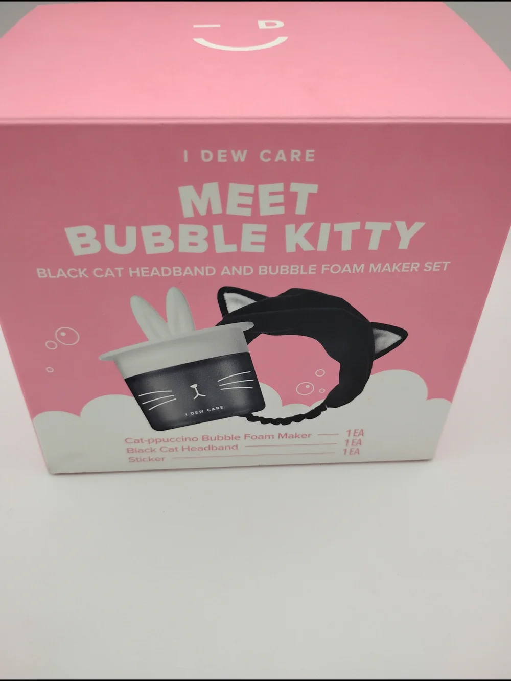 I Dew Care Meet Bubble Kitty Set Is A 3-piece K-beauty Skincare Accessory Lit